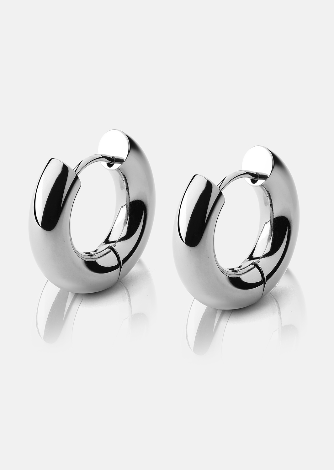 Ohrringe Bold Glow – Versilbert