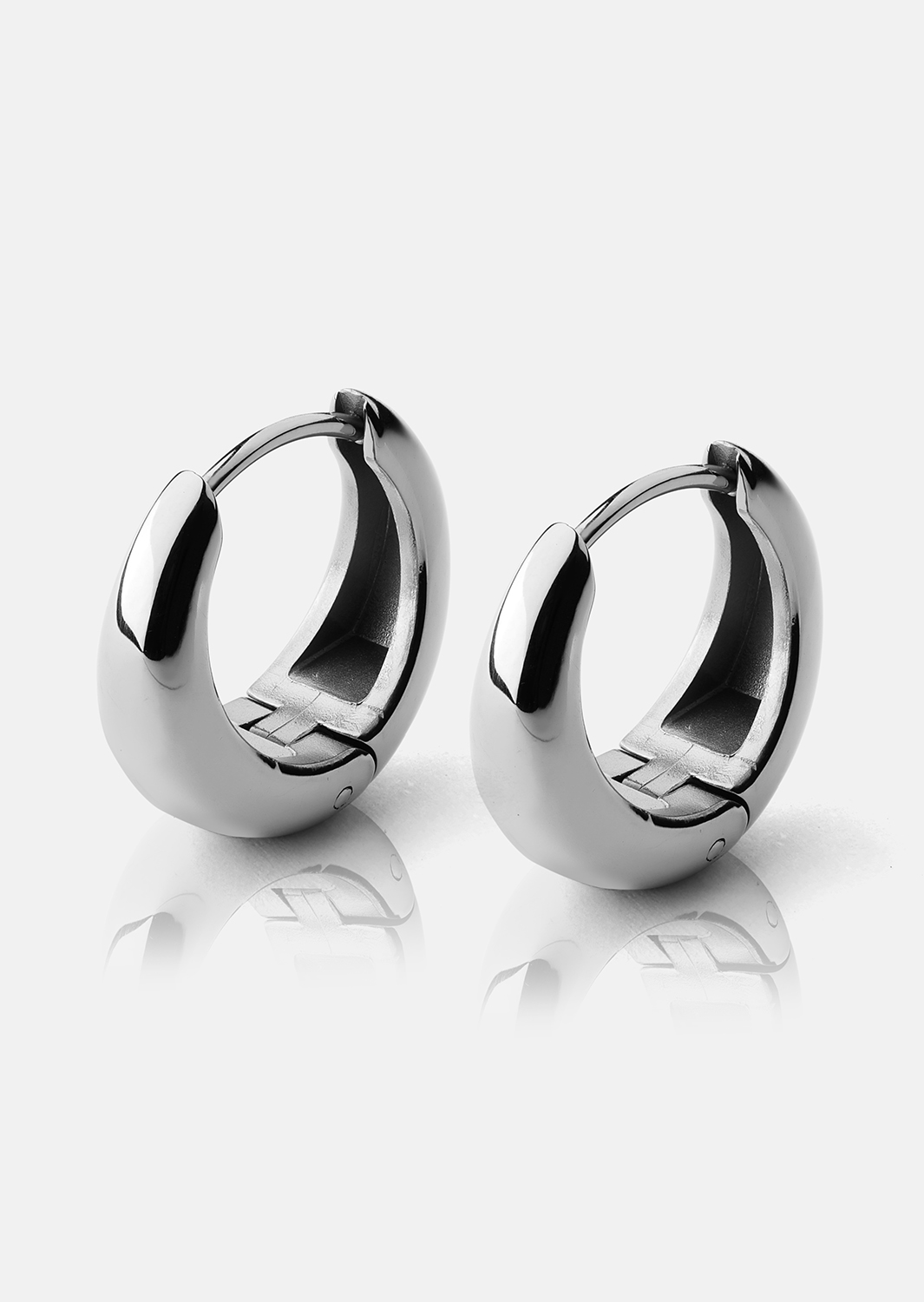 Ohrringe Bold mini – Versilbert