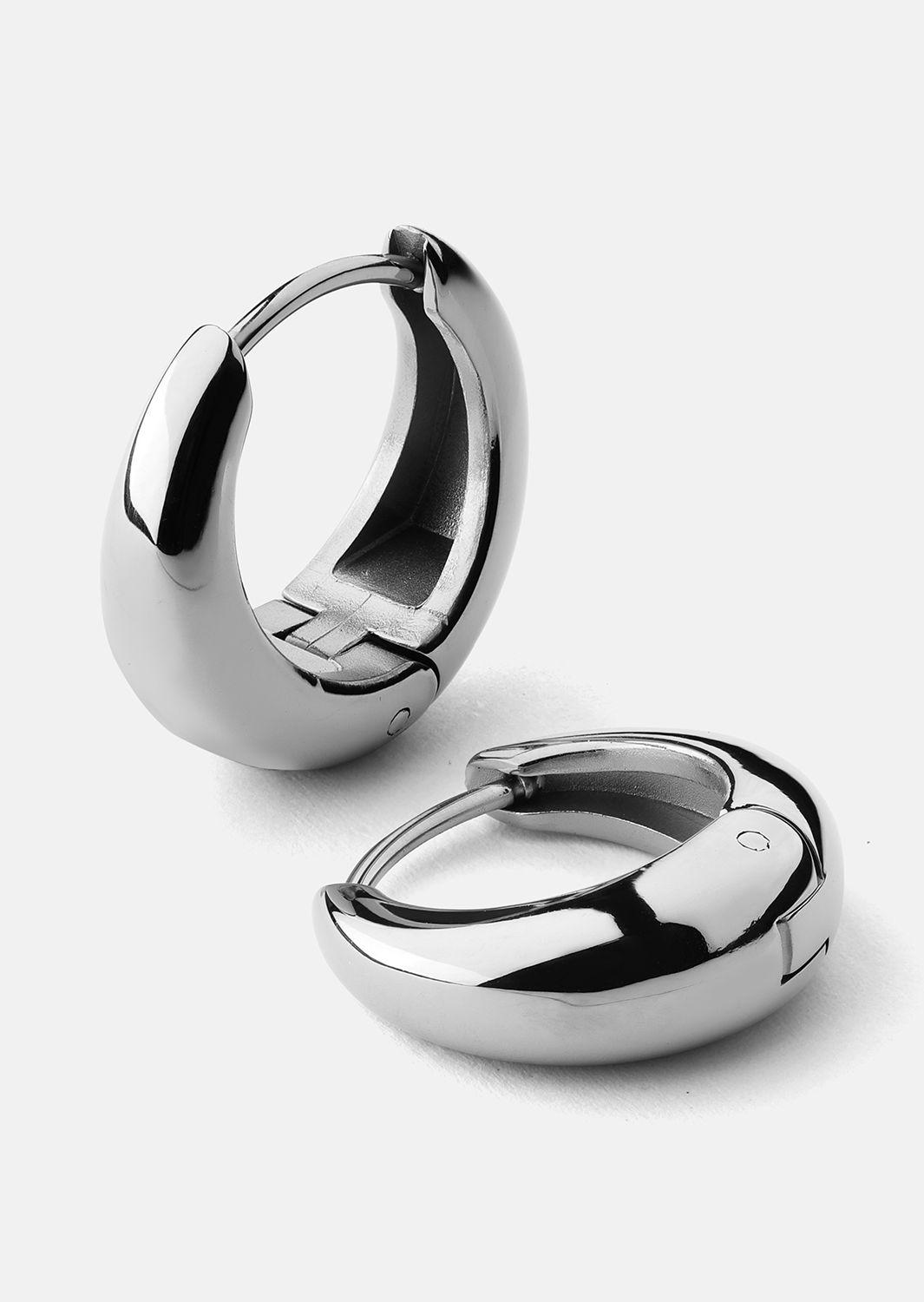 Ohrringe Bold mini – Versilbert