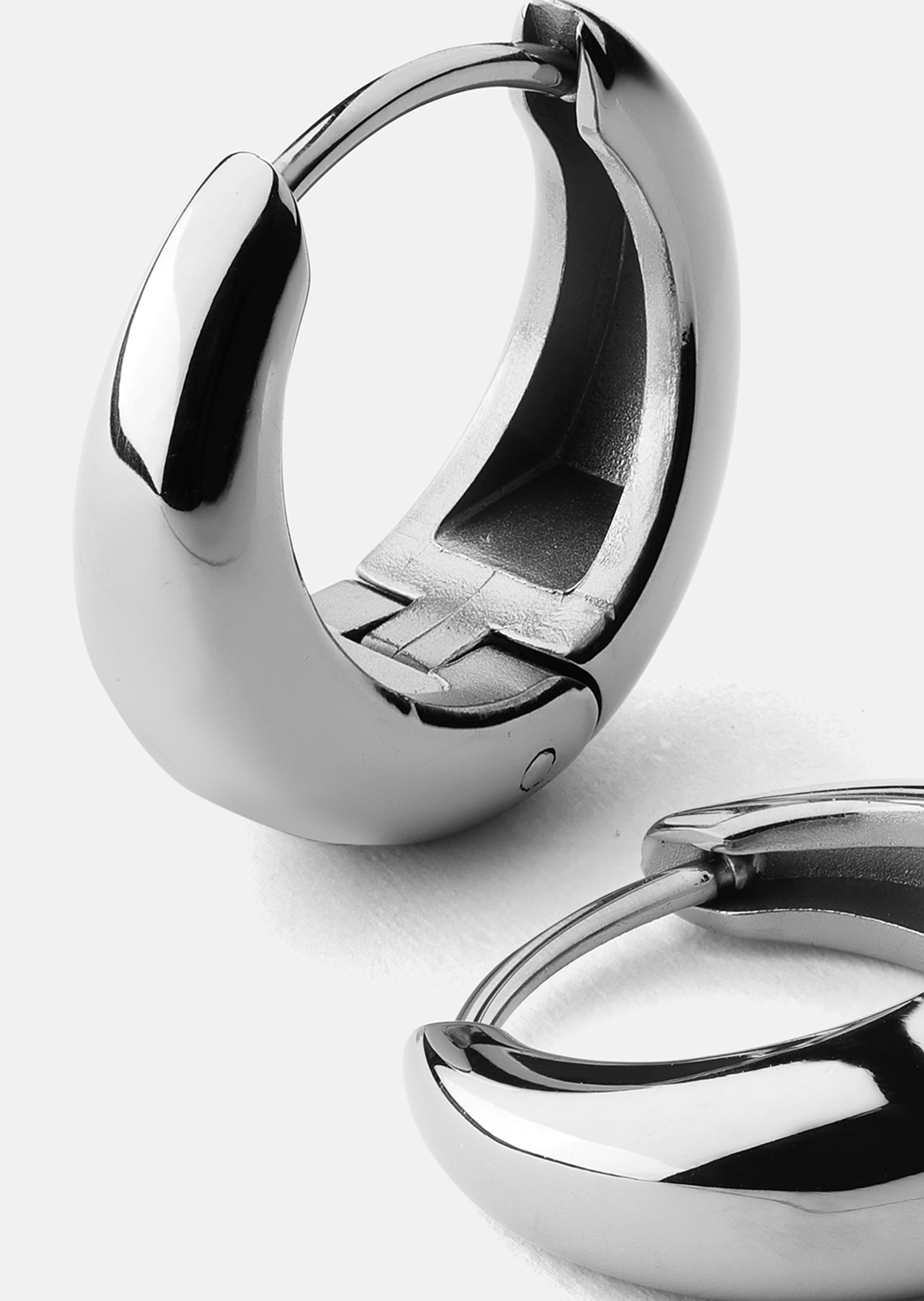 Ohrringe Bold mini – Versilbert