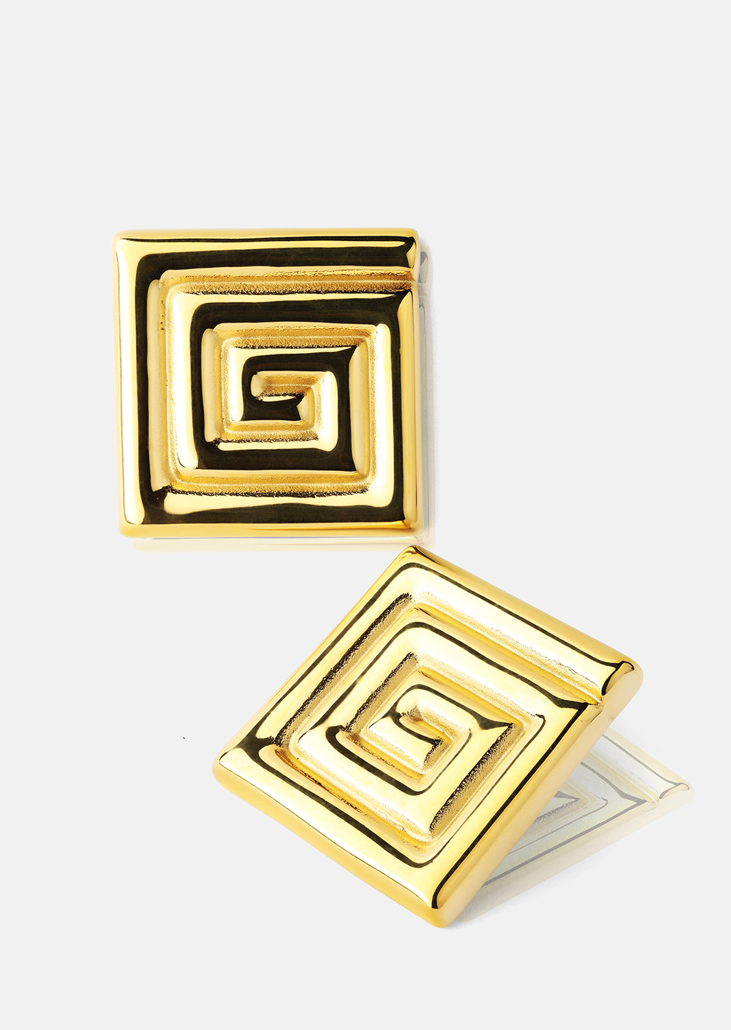 Ohrring Geometric Glow - 18k Vergoldet