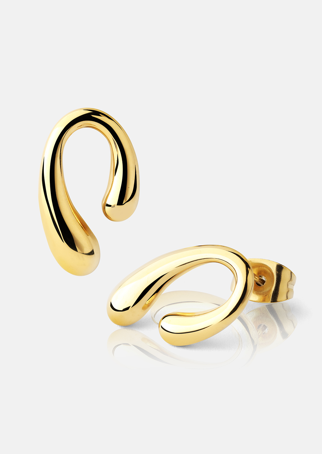 Ohrringe Sculpture – 18k Vergoldet