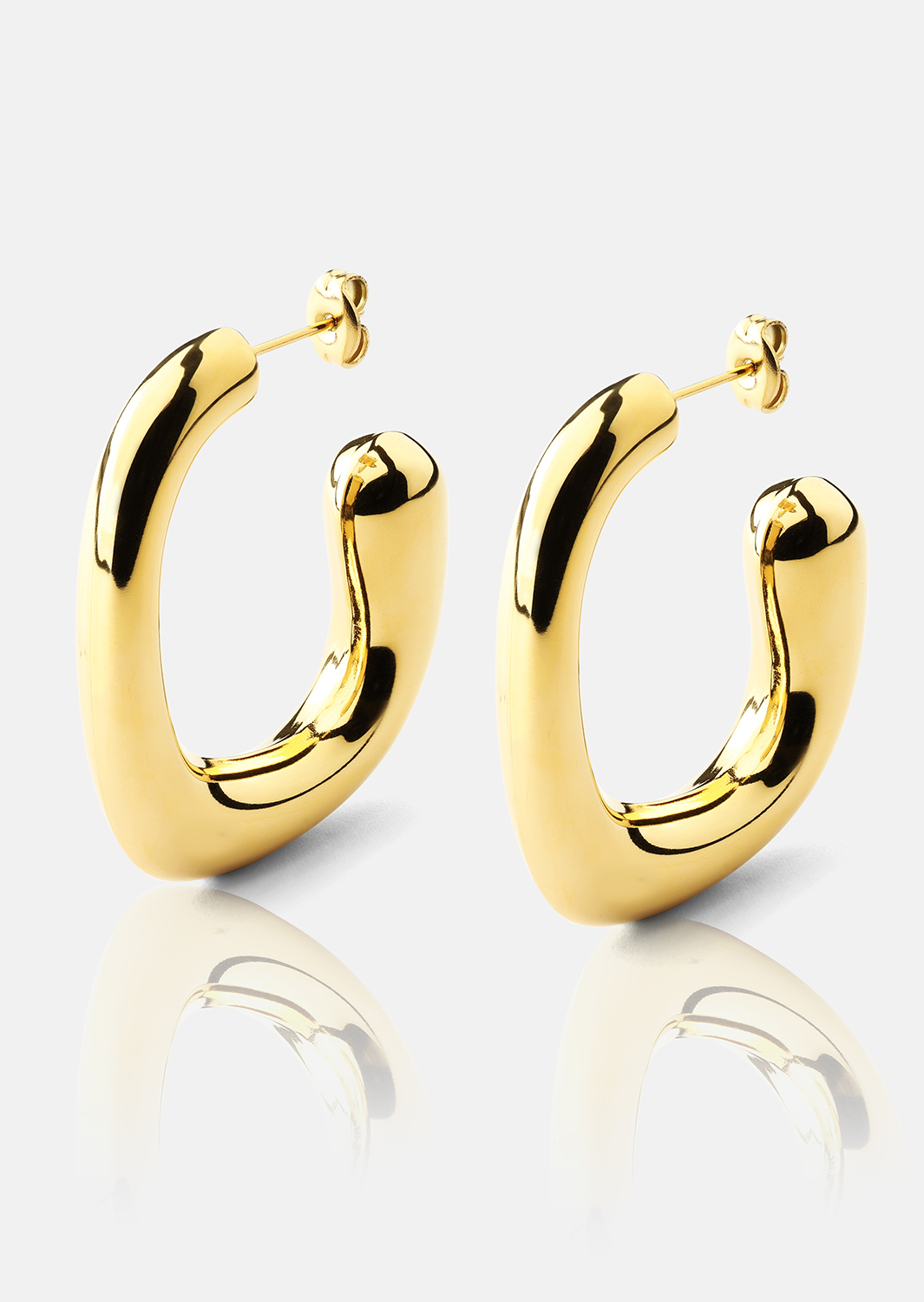 Ohrring Elegant Curve - 18k Vergoldet