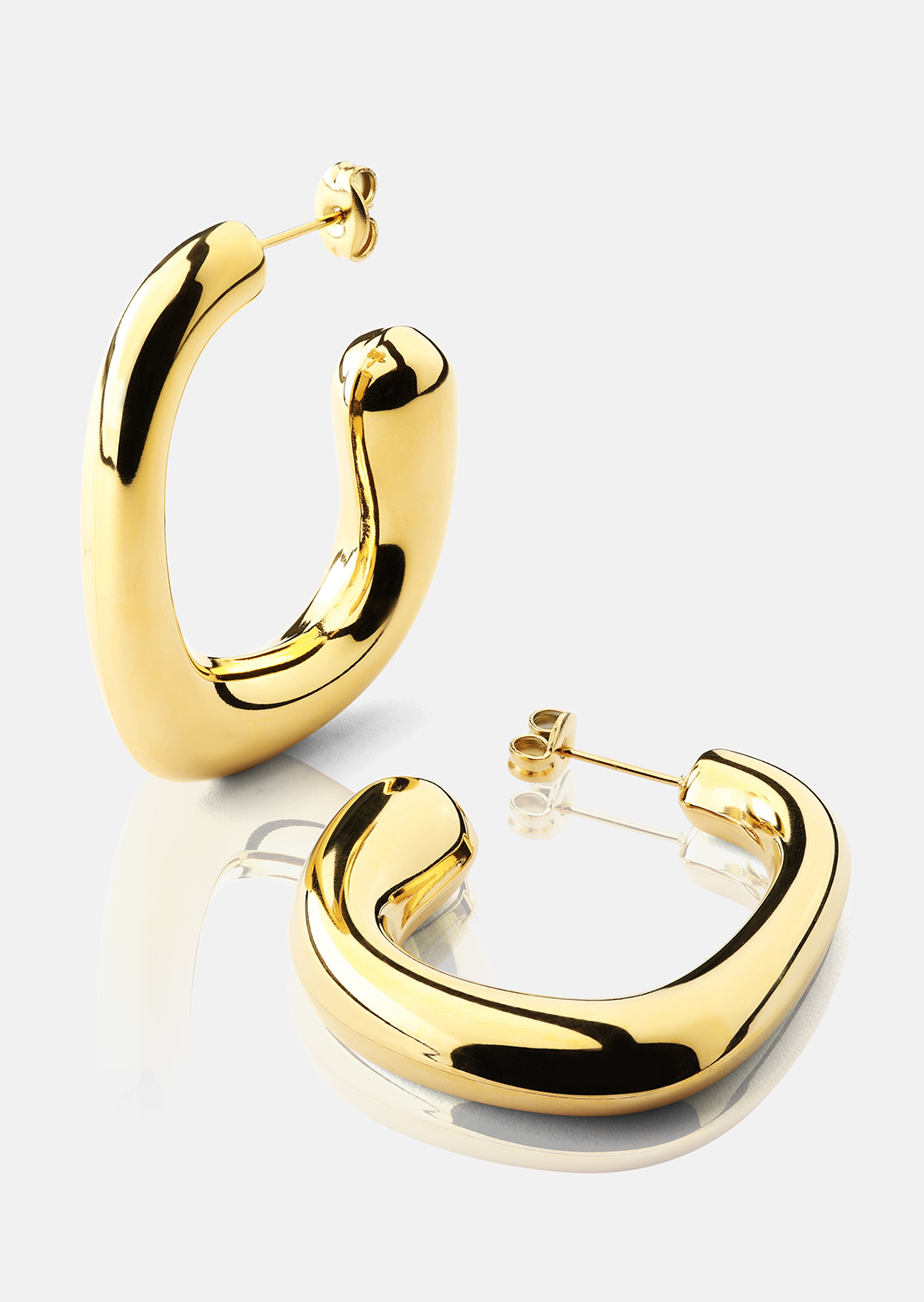 Ohrring Elegant Curve - 18k Vergoldet