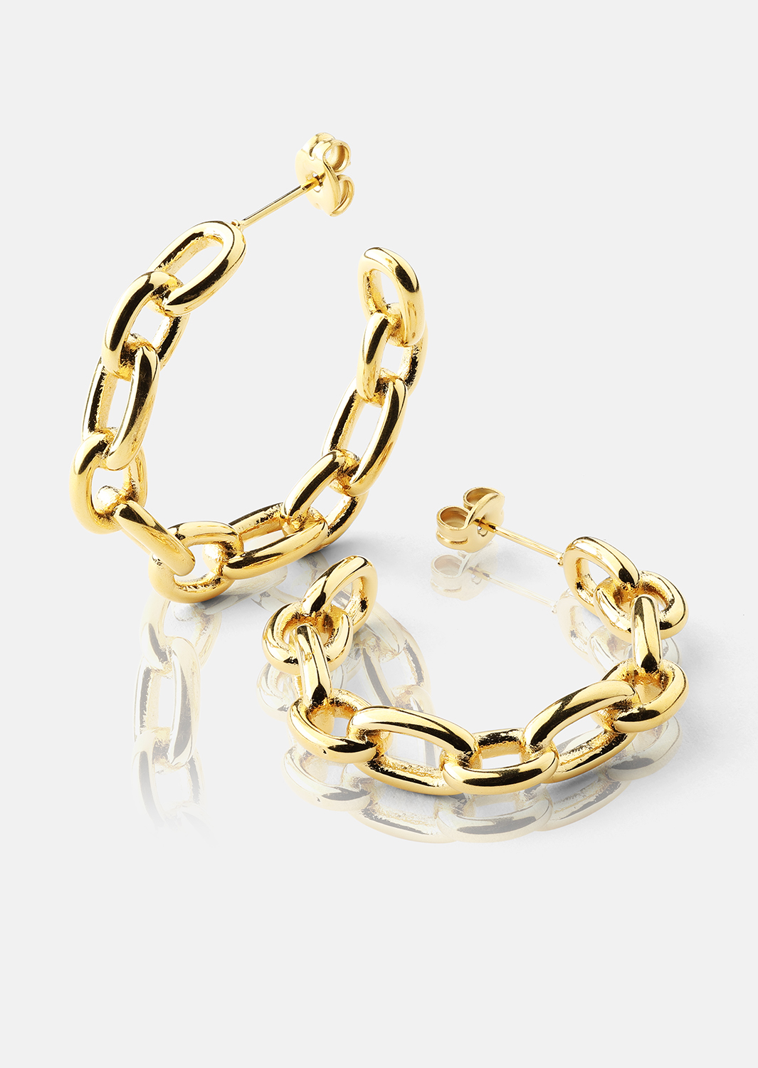 Ohrring Chain Bold - 18k Vergoldet