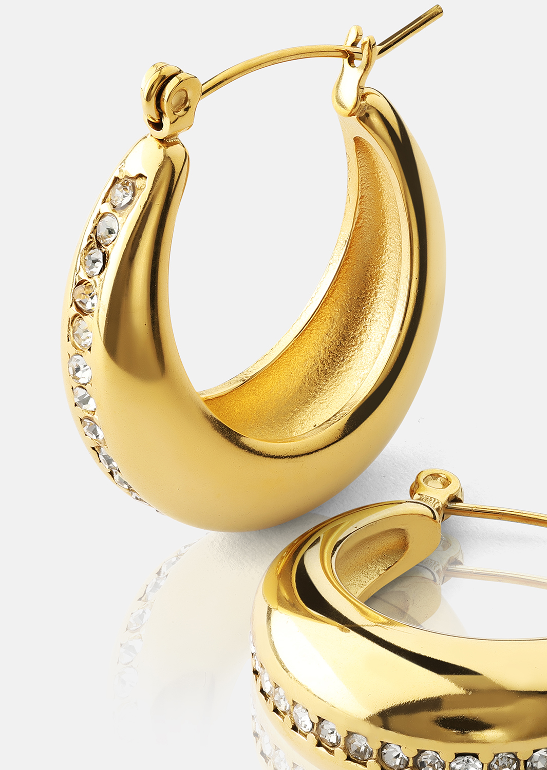 Ohrringe Shine Hoops - 18k Vergoldet