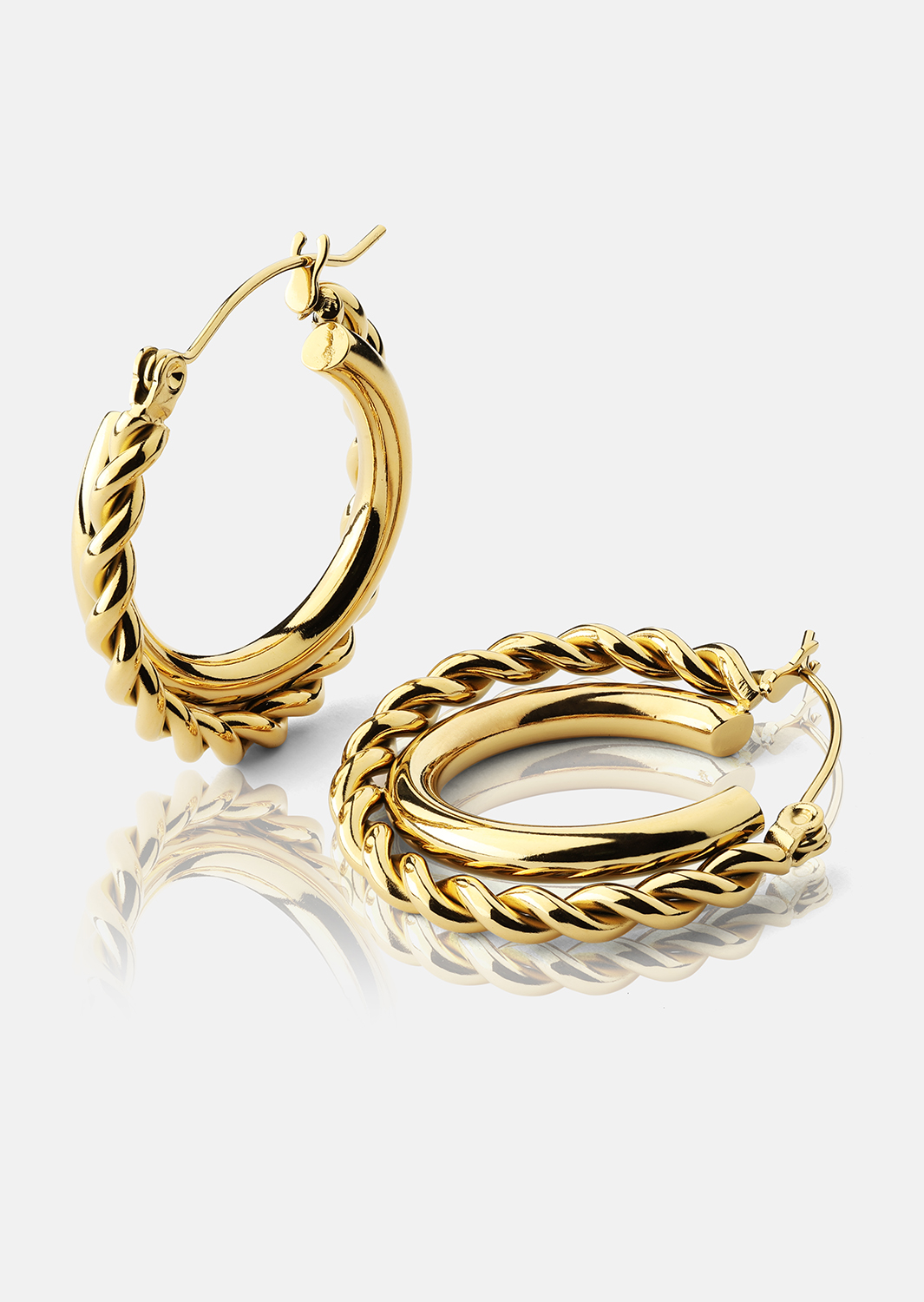 Ohrringe Twist Elegance – 18k Vergoldet