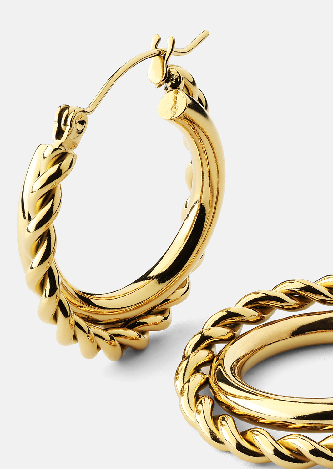 Ohrringe Twist Elegance – 18k Vergoldet