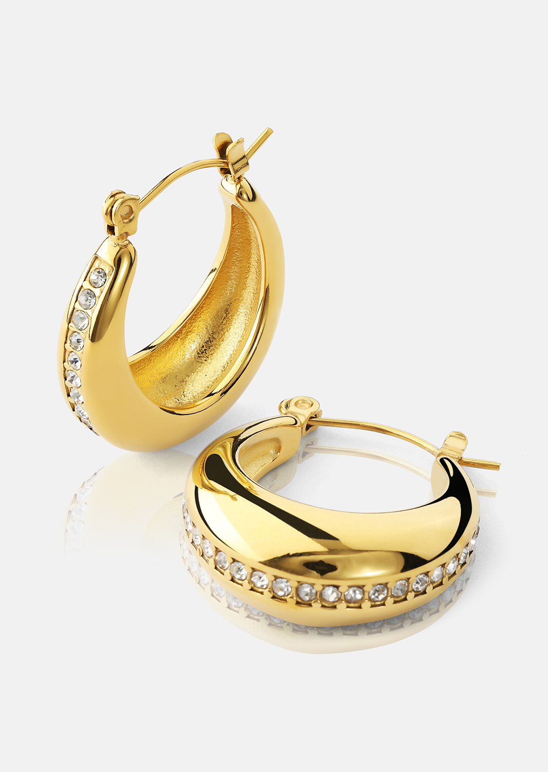 Ohrringe Gleaming Curve – 18k Vergoldet