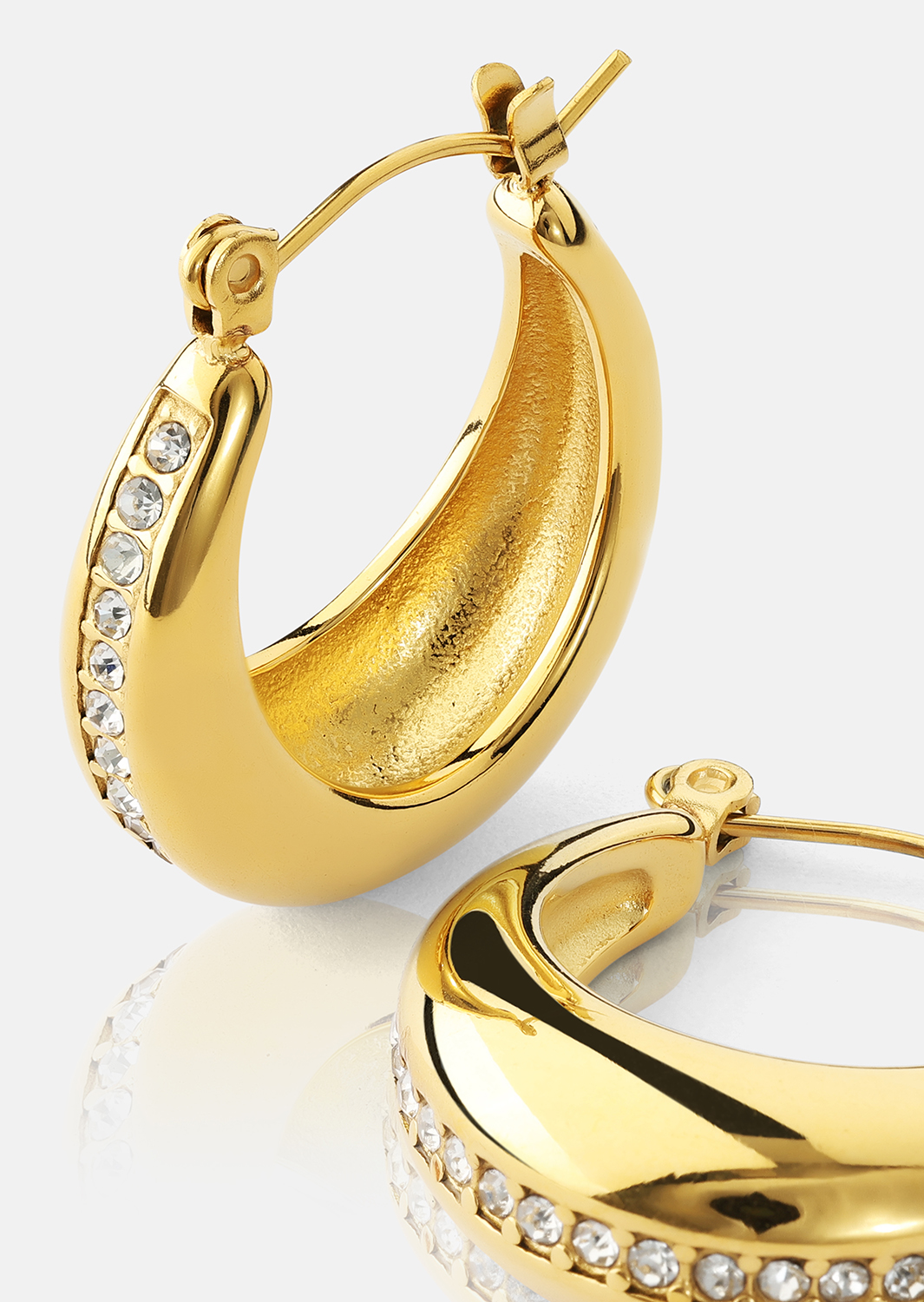 Ohrringe Gleaming Curve – 18k Vergoldet