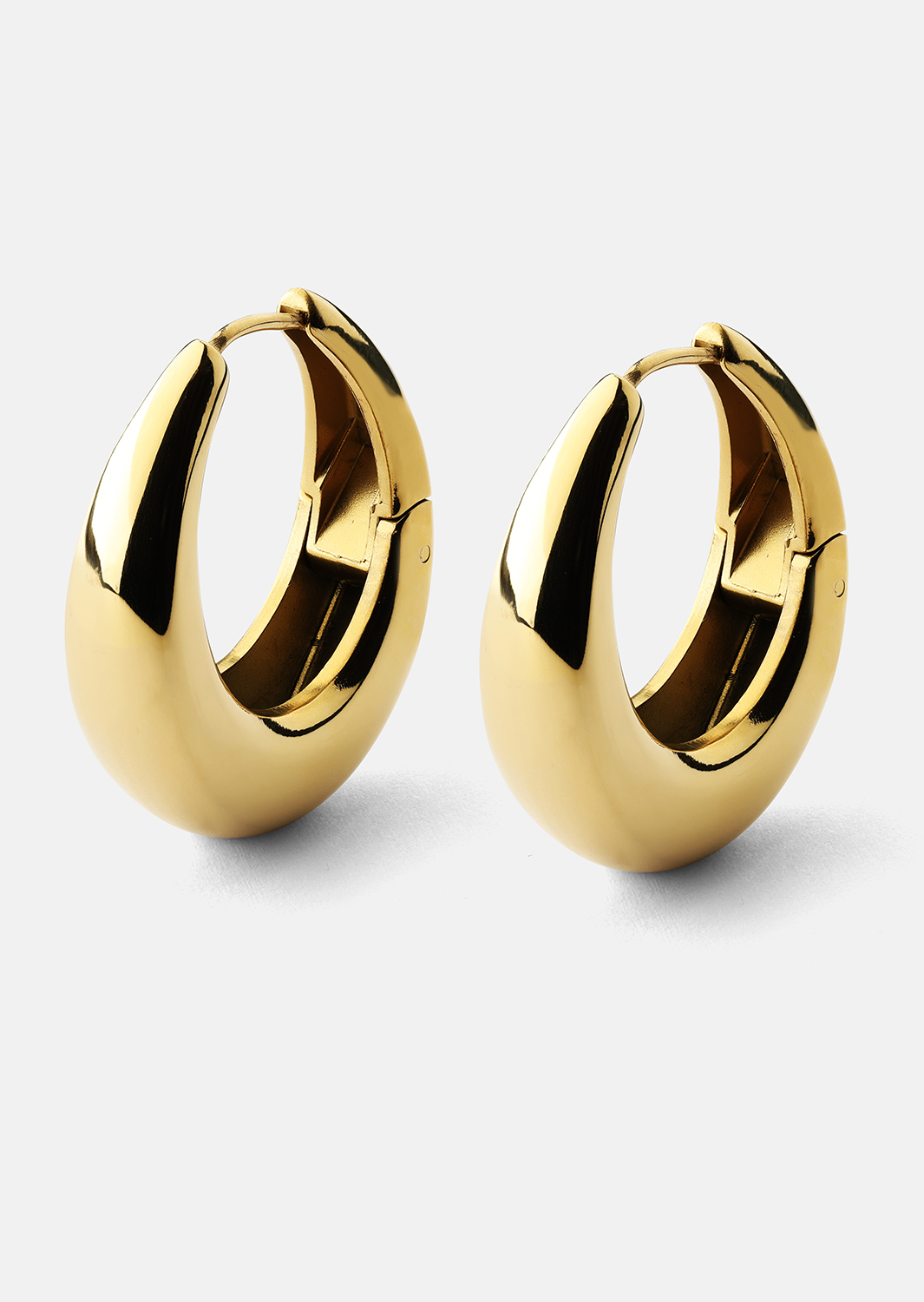 Ohrringe Bold Curve – 18k Vergoldet