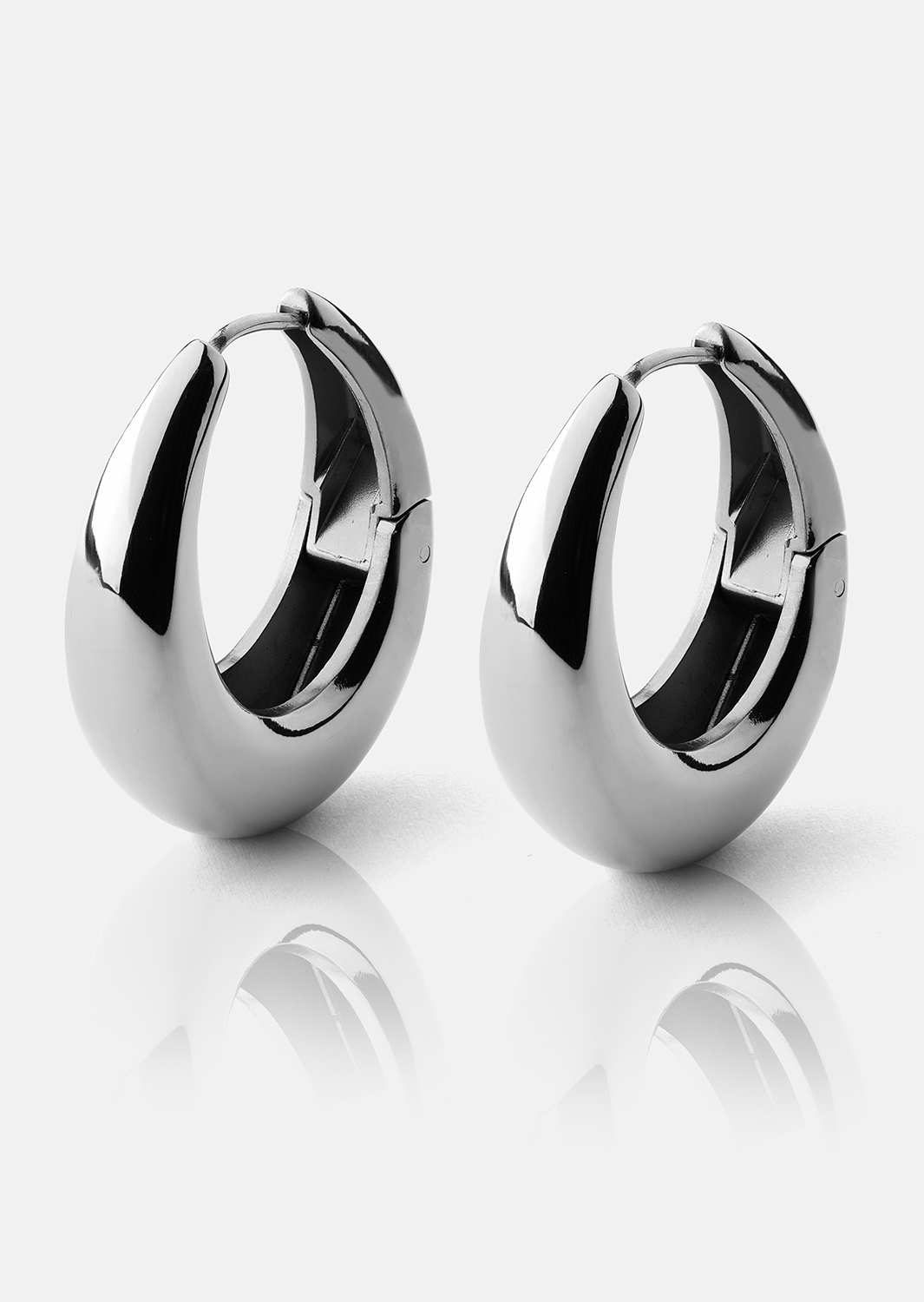 Ohrringe Bold Curve – Versilbert