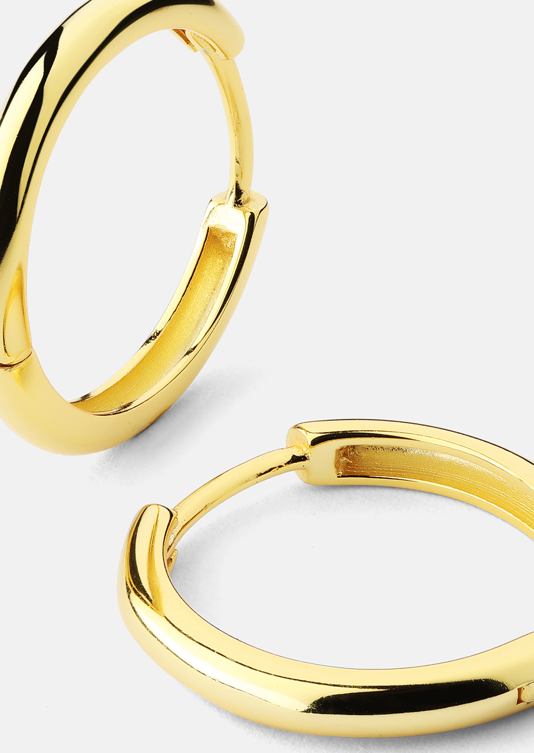 Ohrring Shine Hoops - 18k Vergoldet