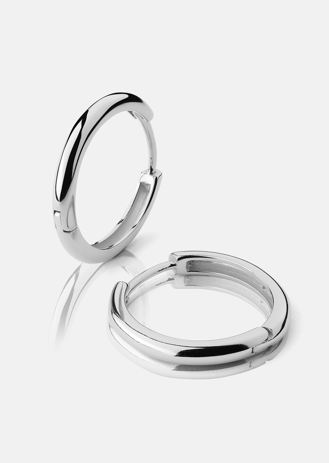 Ohrring Shine Hoops - Versilbert