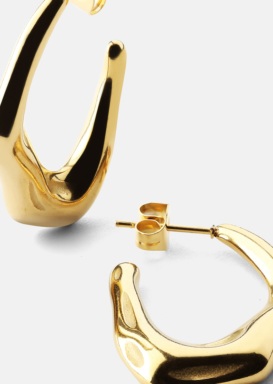 Ohrring Bold Drops - 18k Vergoldet