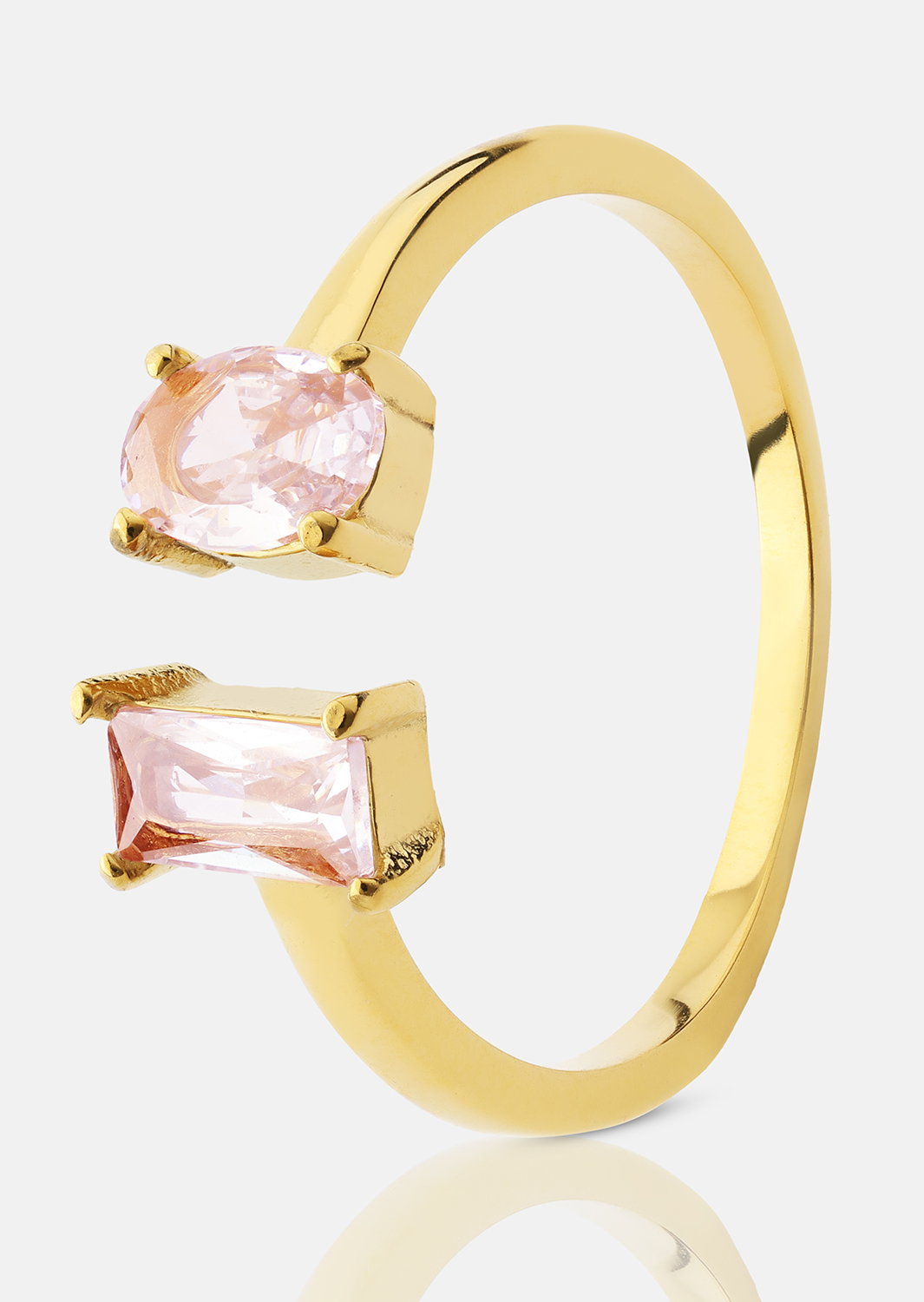 Ring Rosé Duo - 18k Vergoldet