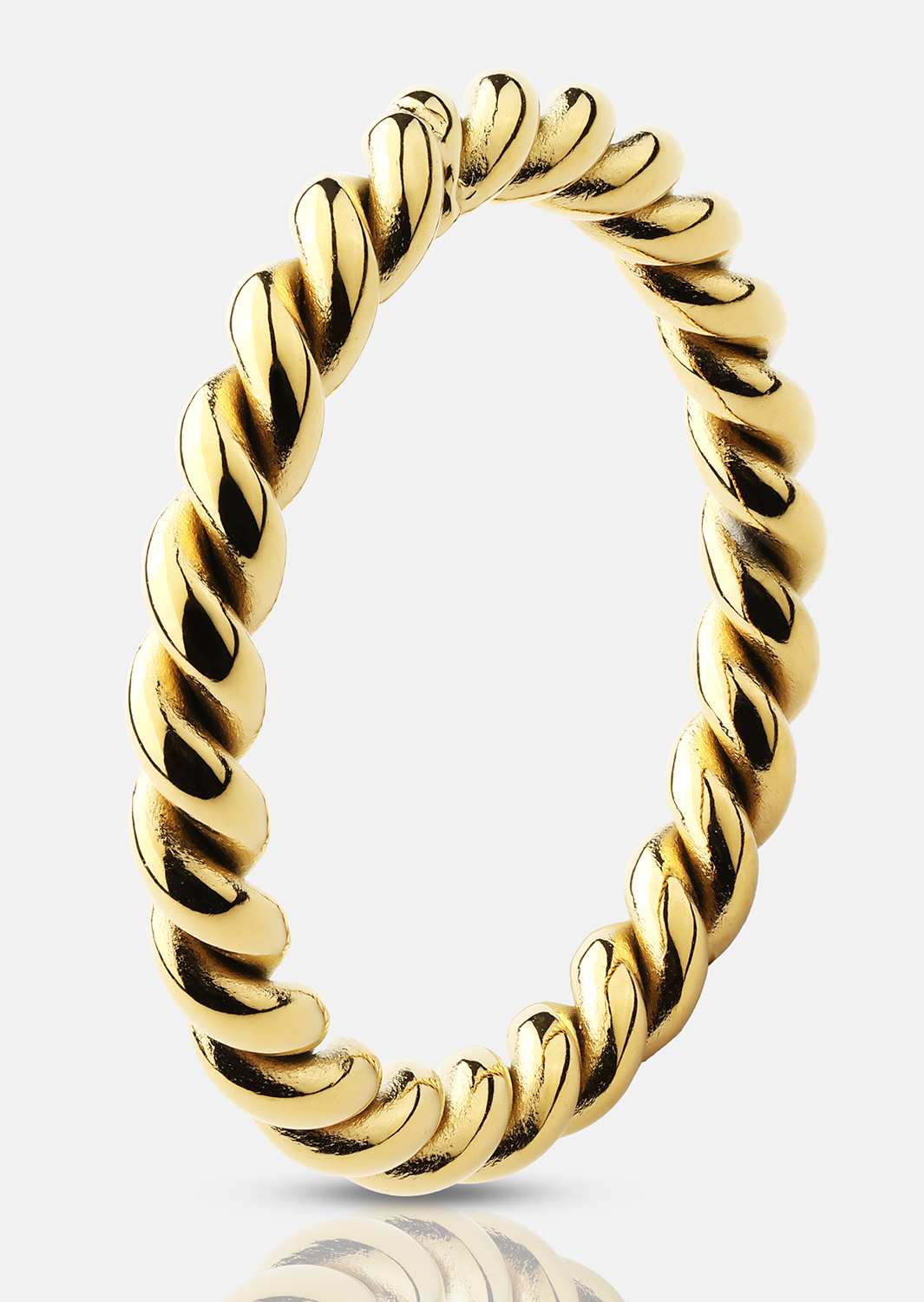 Ring Golden Twist- 18k vergoldet
