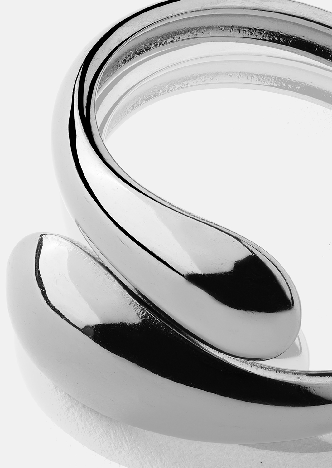 Ring Bold Drops - Versilbert