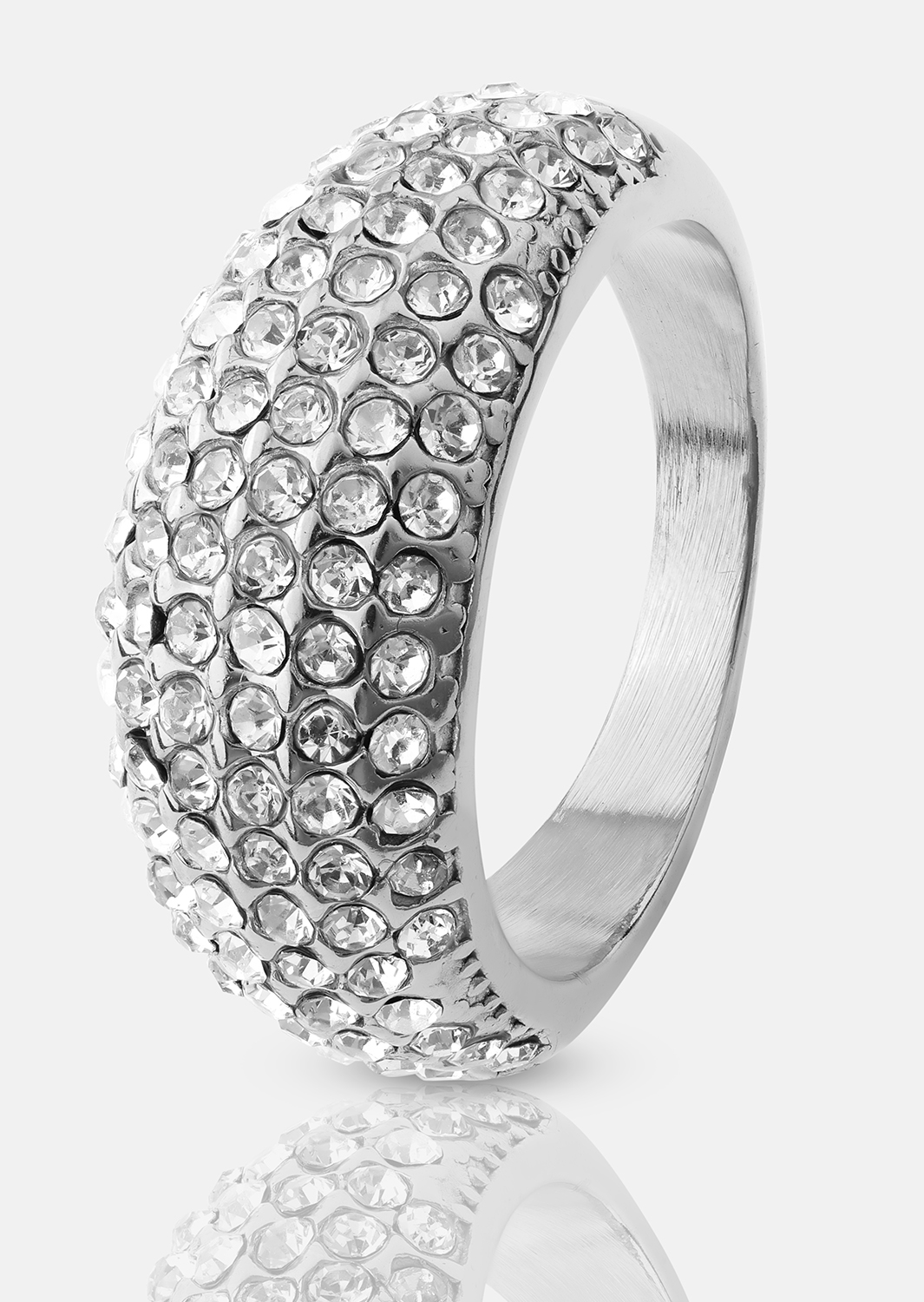 Stella Glimmer Ring - Versilbert