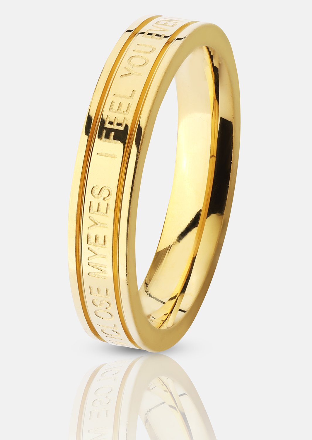 Ring Plain Link - 18k Vergoldet