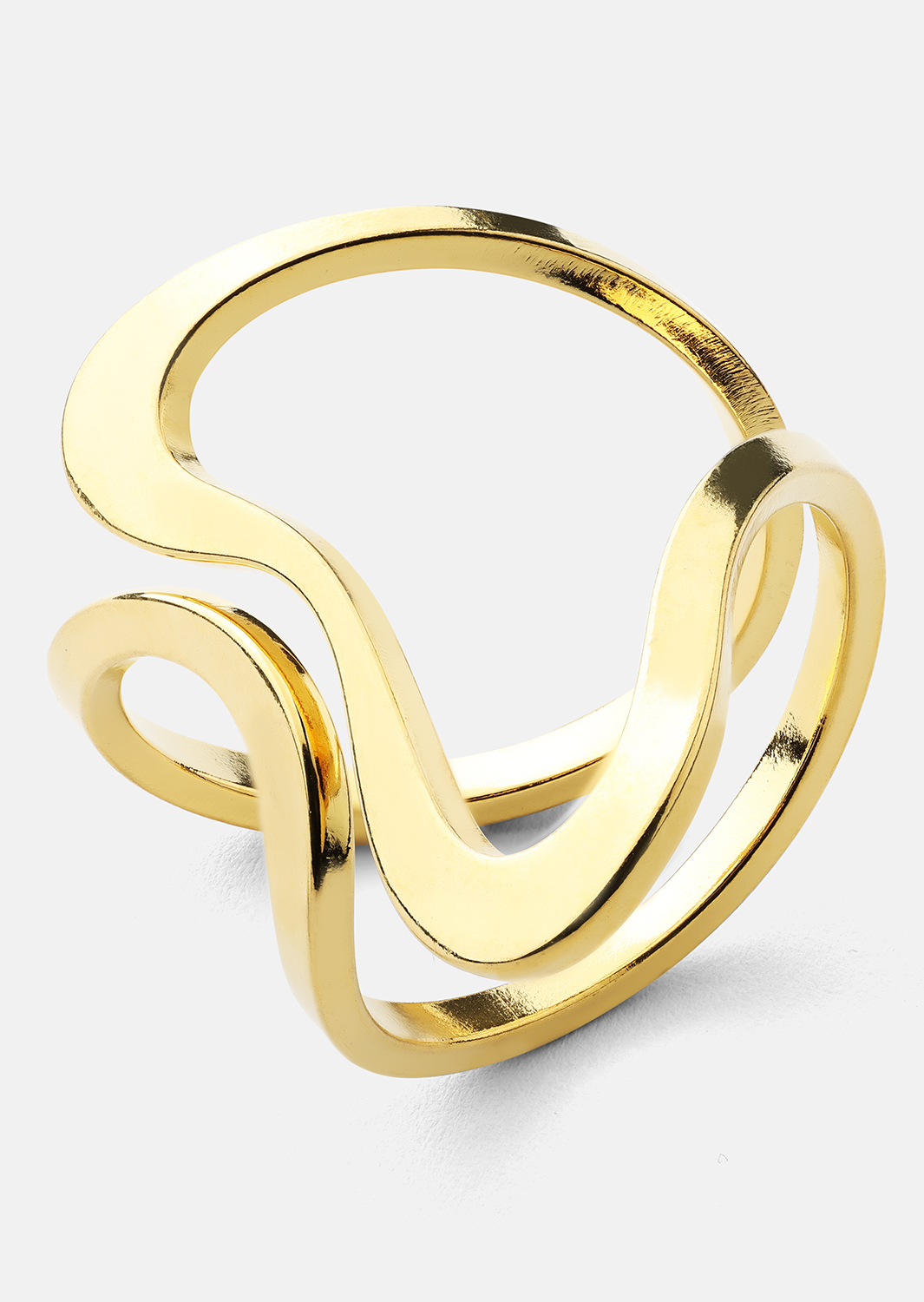 Ring Infinity Flow - 18k Vergoldet