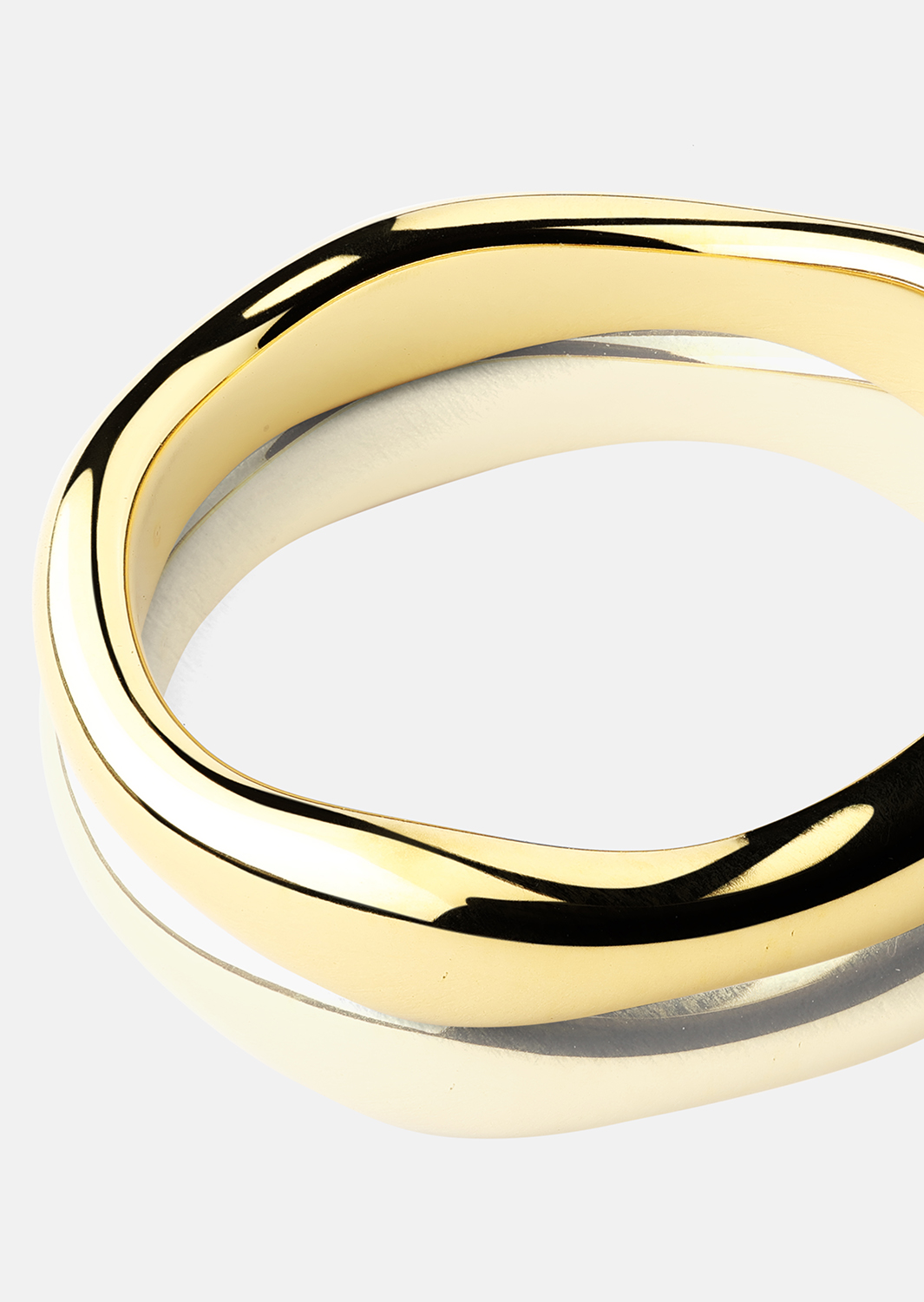 Ring Flow Ring Thin - 18k Vergoldet