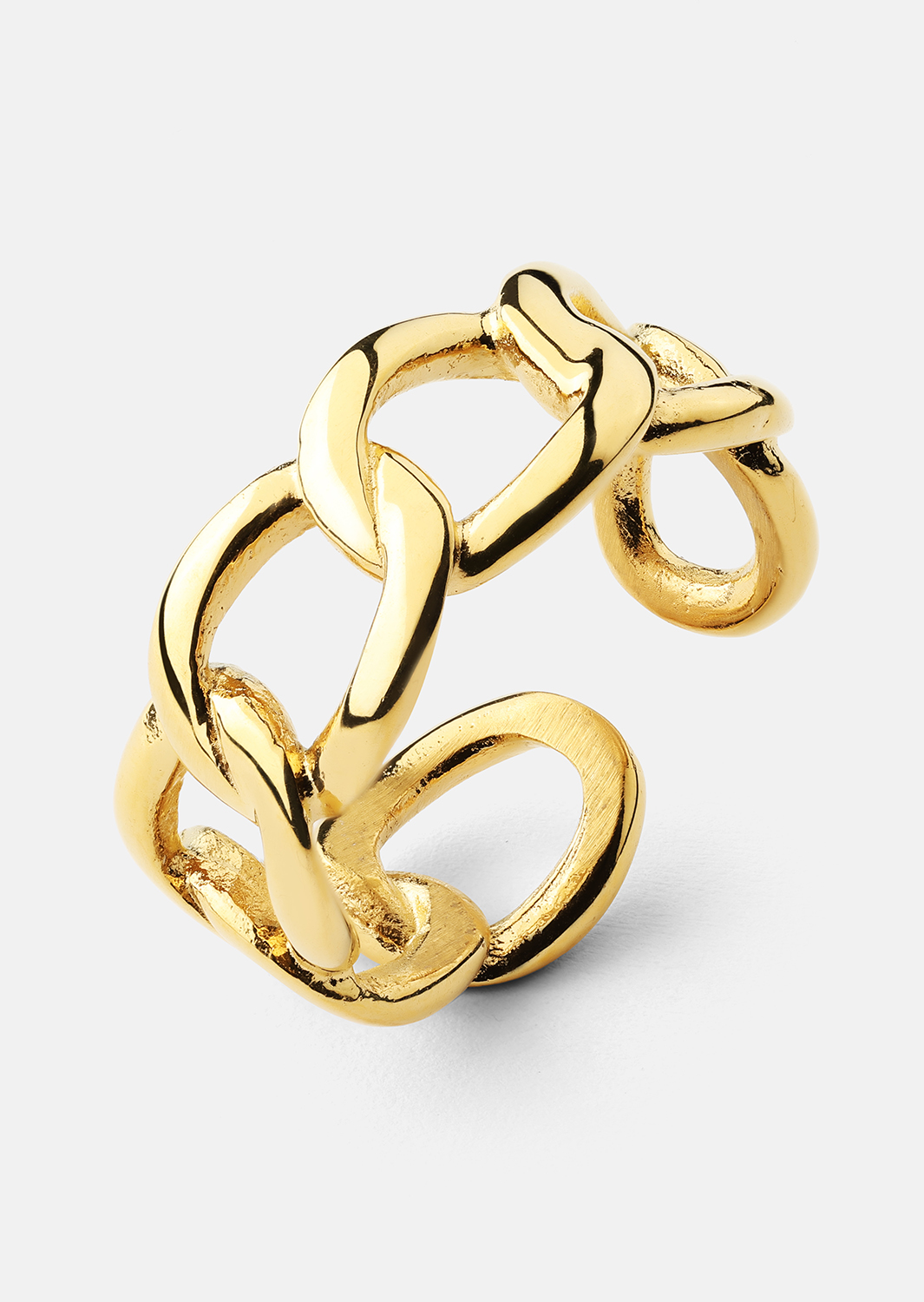 Ring Bold Chain - 18K Vergoldet