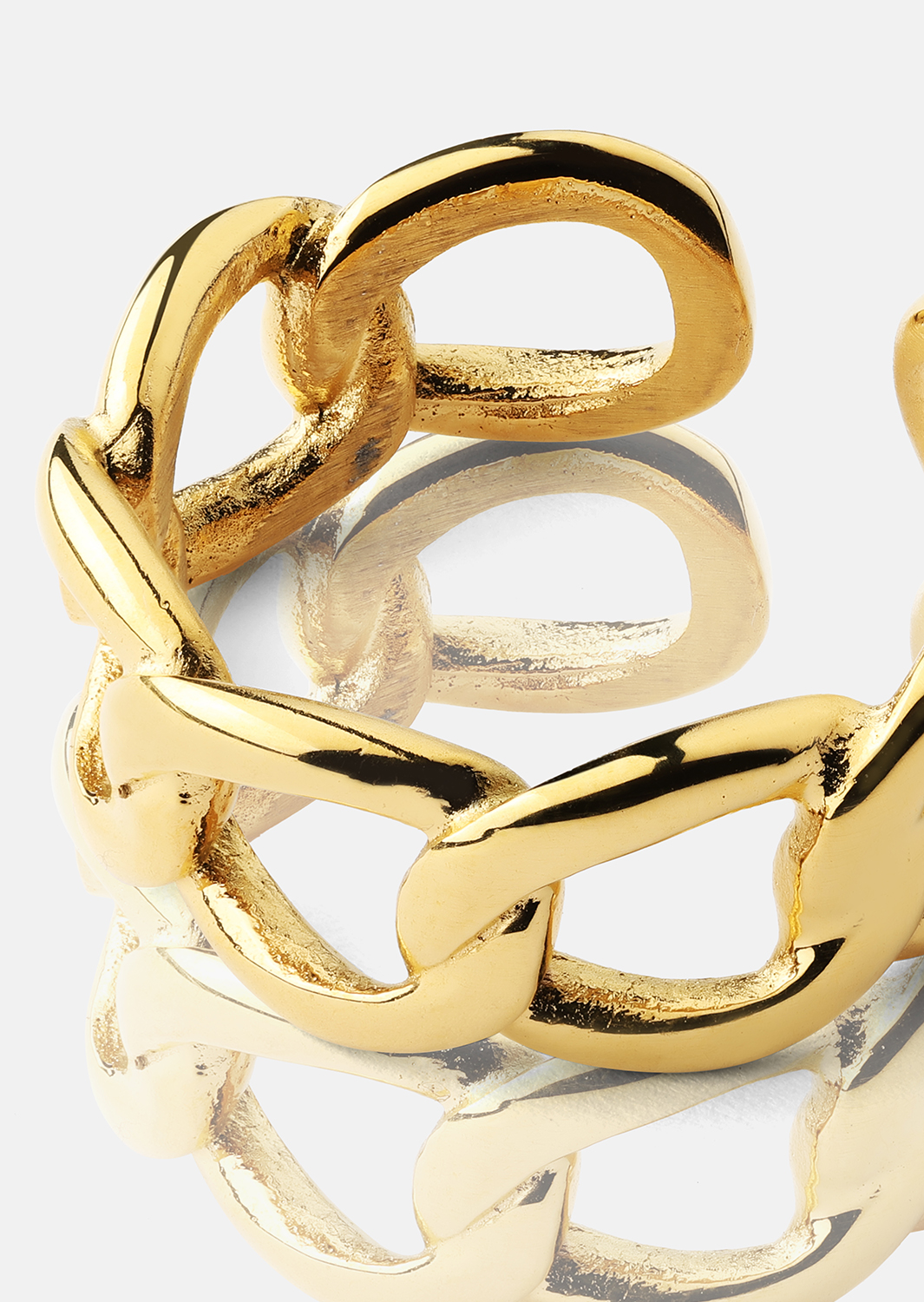 Ring Bold Chain - 18K Vergoldet
