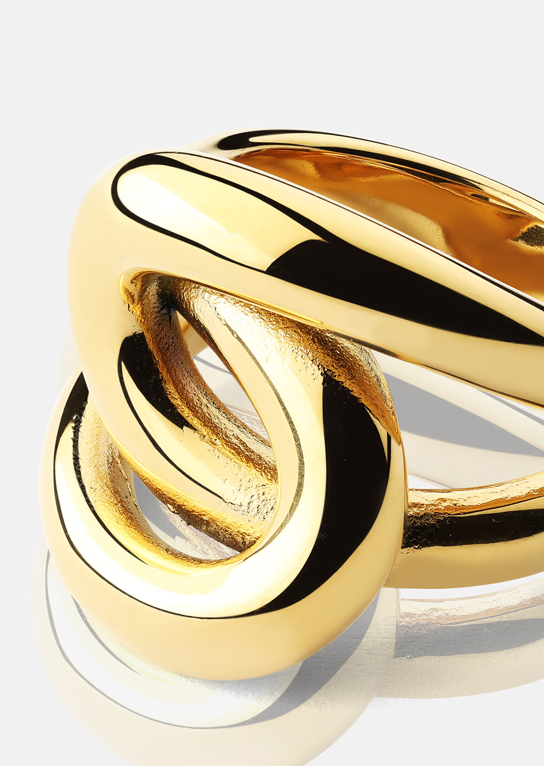 Ring Infinity Knot - 18k Gold Plated