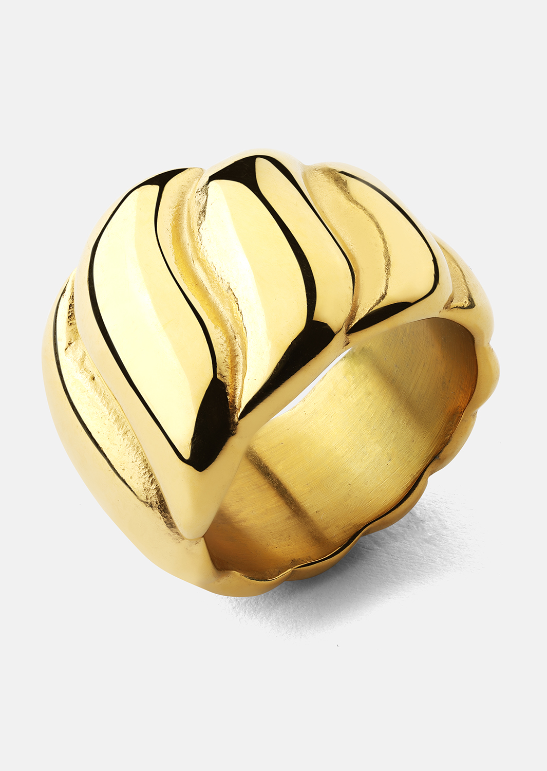 Ring Bold Wave - 18K Vergoldet