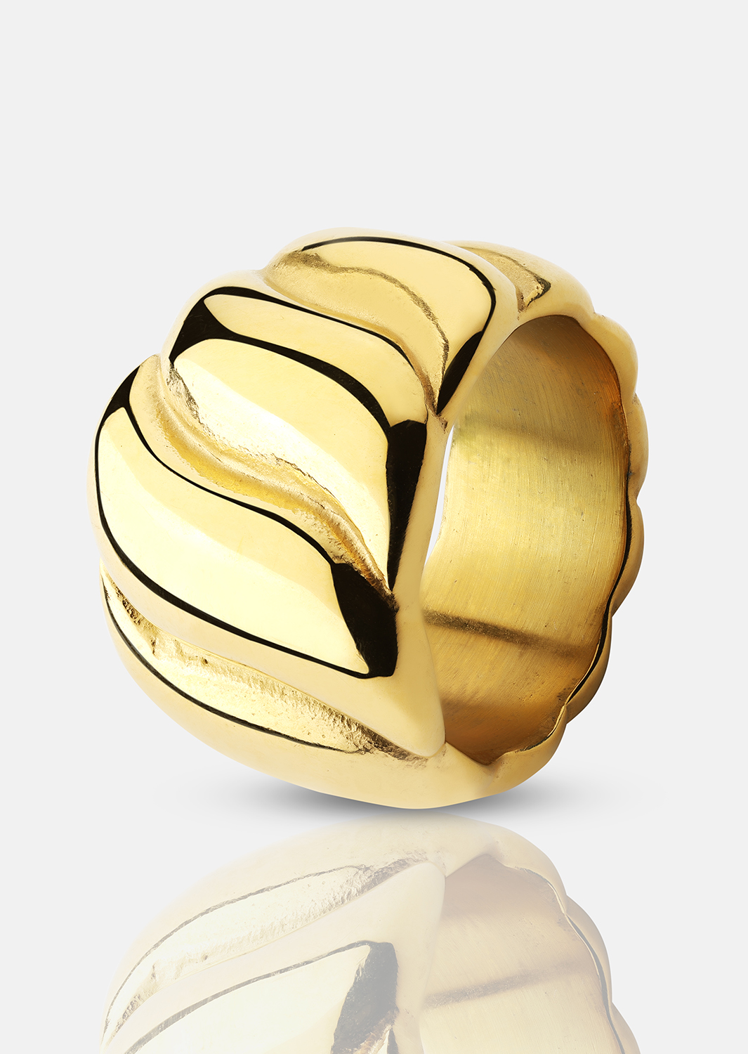 Ring Bold Wave - 18K Vergoldet