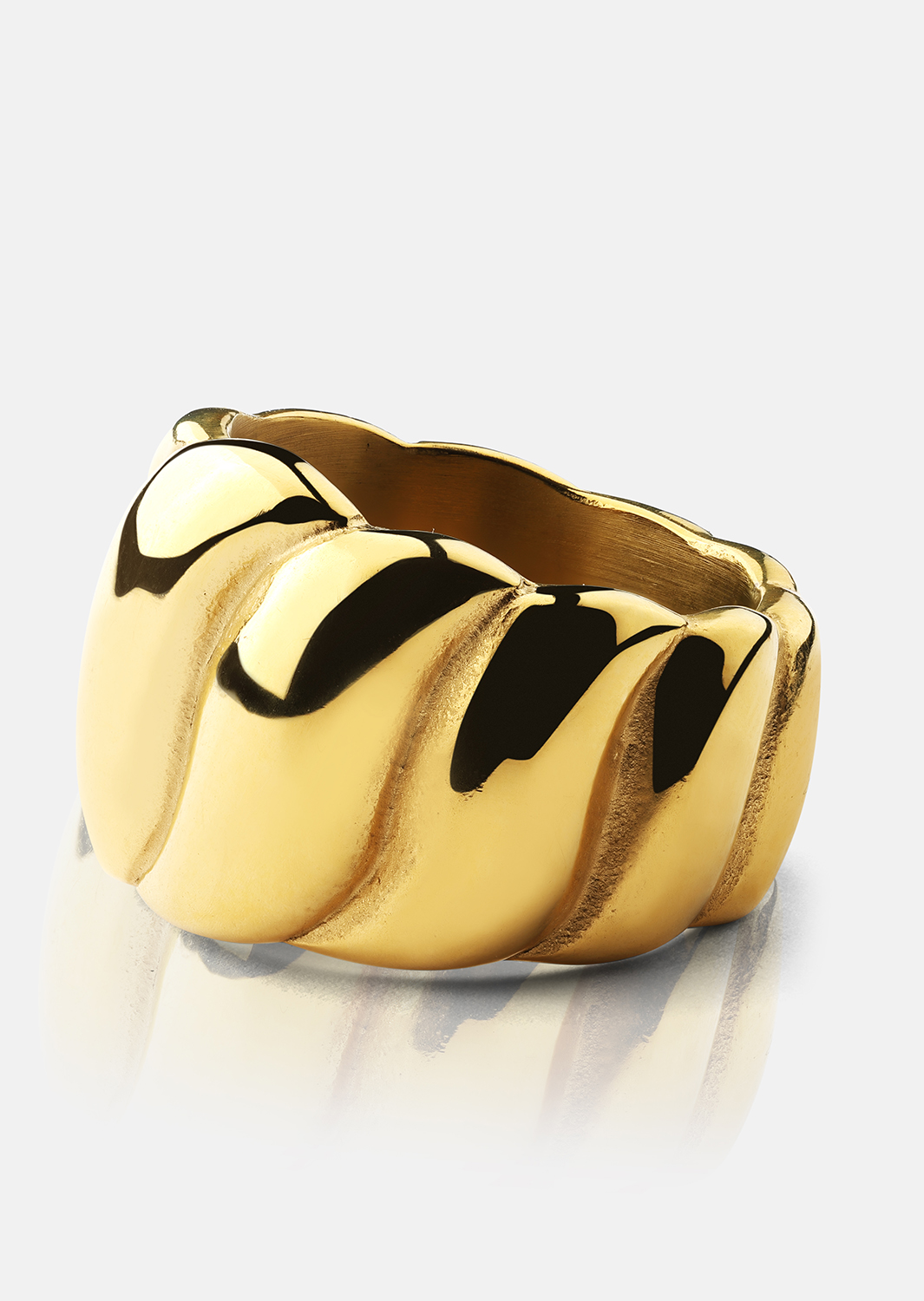 Ring Bold Wave - 18K Vergoldet